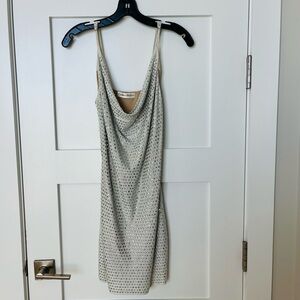 Chic Backless Silver Dress
